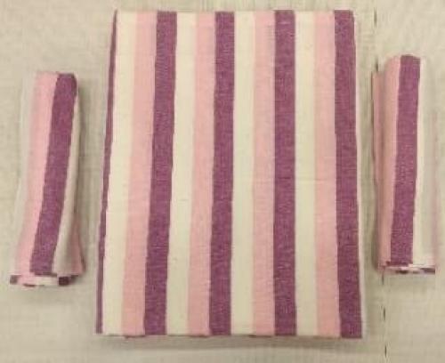 BEDSHEET STRIPE 90X108 2 PILLOW COVER